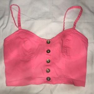 Pink Crop Top